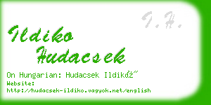 ildiko hudacsek business card